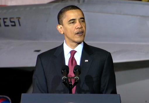 President Obama gives a speech unveiling plans to expand offshore oil drilling