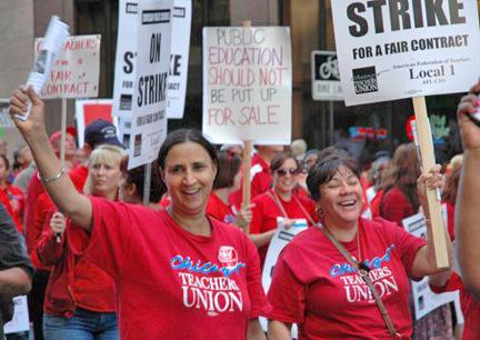 The 26,000 members of the Chicago Teachers Union are leading the fight for our schools