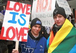 Protesting Proposition 8 in Chicago