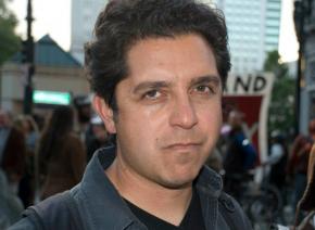 Kevin Chojczak at an Oakland protest demanding justice for Oscar Grant