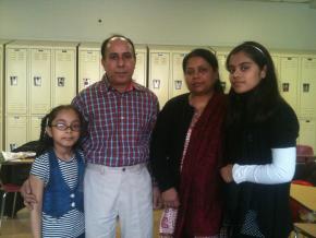 Taimur and Sabiha Hussain with their children
