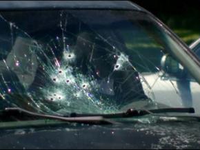 The shattered windshield left behind after Border Patrol agents killed a young woman
