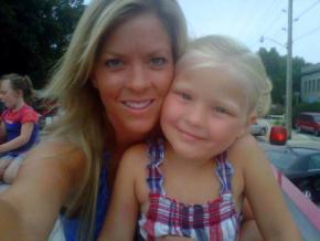 Melissa Nelson with her daughter