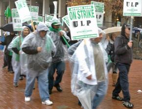 AFSCME members at University of California health care facilities on strike