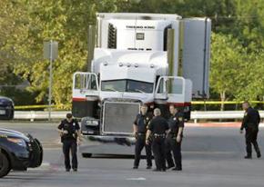 The aftermath of a murder scene in San Antonio, Texas